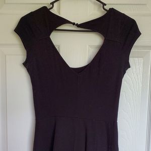 Short Sleeve Black Dress